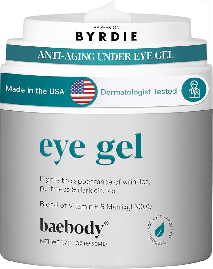Baebody Eye Gel - Advanced Cooling Under Eye Cream For Dark Circles and Puffiness - Anti Aging and Hydrating - Beauty Gifts for Women (50 ml/1.7 fl oz)