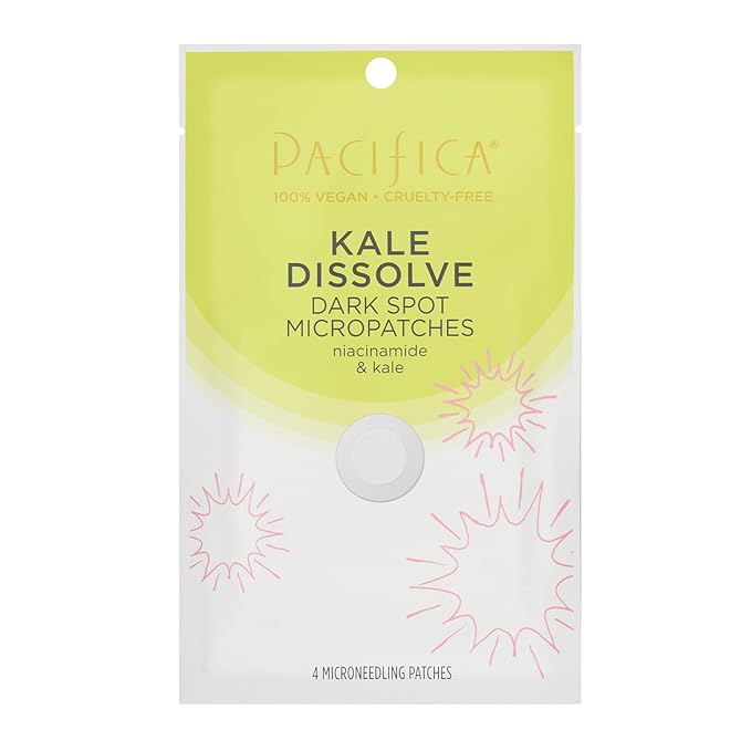 Pacifica Dark Spot Dissolving Micropatches – Microneedling Dots with Niacinamide, Tranexamic Acid & Kale to Fade Post-Acne Marks and Age Spots, Brightening Patch Treatment, Clean Vegan Skincare