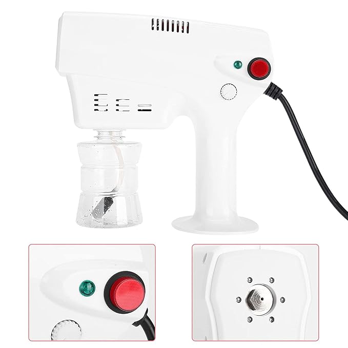 Nano Sprayer, Multifunctional Nano Steam Gun, Steamer Gun for Hair, Hair Coloring Dyeing Steamer Humidifer Hair Care Tool Us Plug