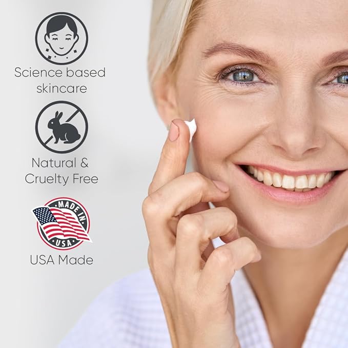 EyeGLO Caffeine Eye Cream for Dark Circles, Eye Bags, and Puffiness | UnderEye Treatment for Women with Peptides, Antioxidants, Hyaluronic Acid | Natural Brightening EyeCream - 1 Oz