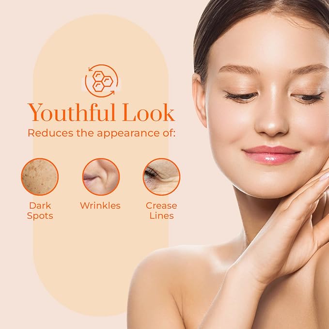 Vitamin C & Collagen Day/Night Moisturizer - Dermatologist Tested, Restores & Brightens Skin Tone, Hydrating & Firming, Anti-Aging Cream, Cruelty Free Korean Skin Care - 2 Pack