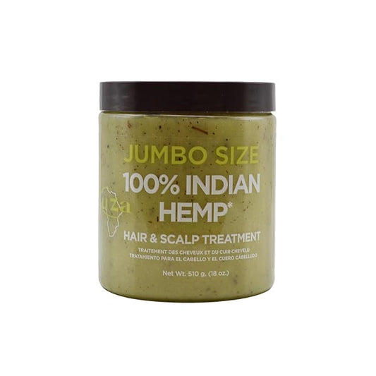 Kuza 100% Indian Hemp Hair & Scalp Treatment - Improves Dry Hair and Scalp Health - JUMBO SIZE 18 oz