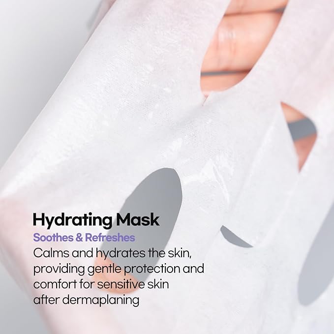 epielle & Tinkle Complete Safe Dermaplane Starter Kit: Safe Facial Renewal System Cleanser, Multi-Balm, Dermaplane Tool, Hydrating Mask & Serum, Peach Fuzz Removal Stocking Stuffer Dermaplaning Kit