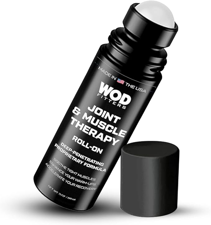 WODFitters Joint & Muscle Therapy Roll On - 3 oz - Premium Recovery Formula for HIPS Knees Hands Feet (3 oz)