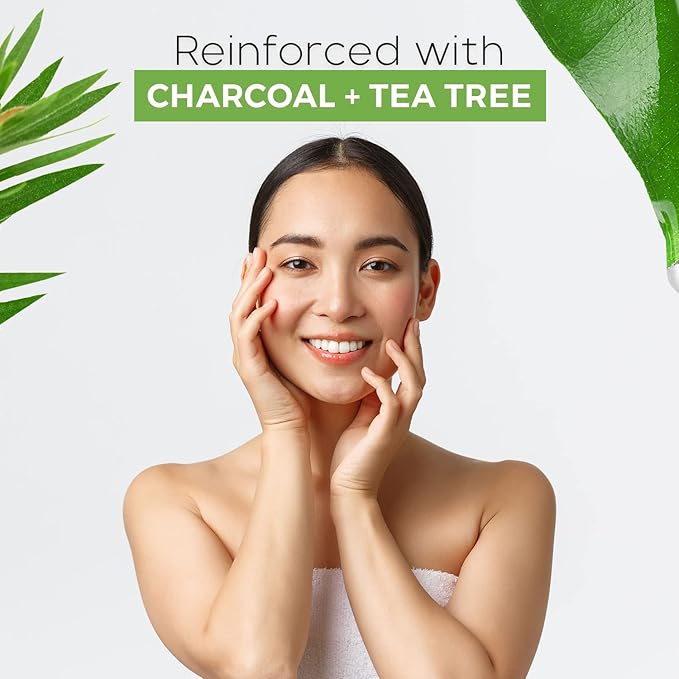 Charcoal & Tea Tree Peel-Off Face Mask - Blackhead Remover, Acne Treatment, Unclogs Pores, Deep Cleansing - Dermatologist Tested Korean Skincare, Clean Beauty, Cruelty-Free - 6.7 Fl oz