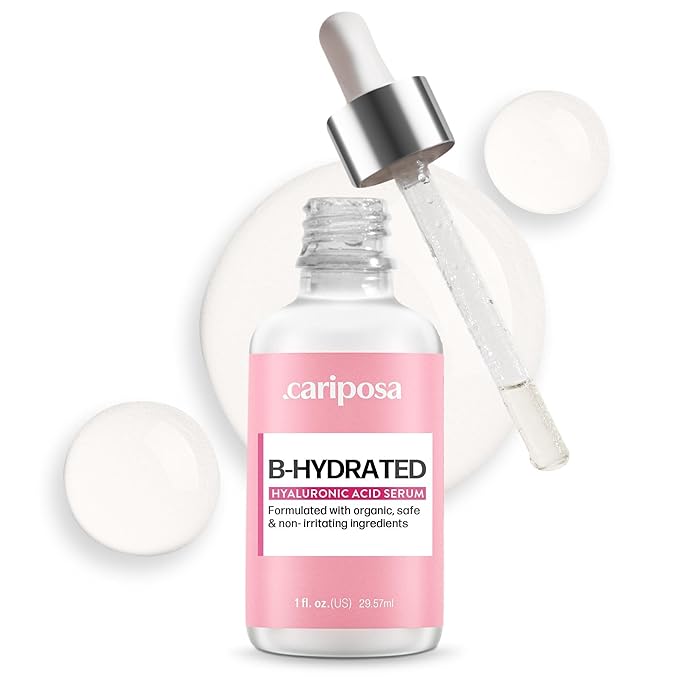 Hyaluronic Acid Serum for Face - Made From Pure Hyaluronic Acid Serum - Hydrating Serum Hyaluronic Acid for Enhanced Skin Texture 1oz