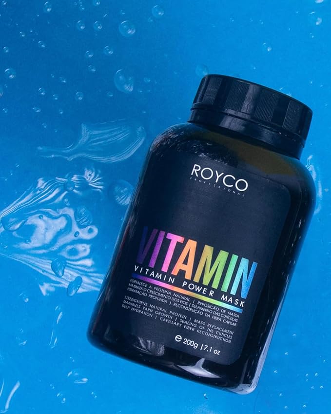 Hair Mask – Advanced Vitamins Hair Mask Deep Conditioner – Effective Hair Mask for Damaged Hair with Vitamin C, Niacinamide, Retinol, D-Biotin – Hair Moisturizer Mask - 200g