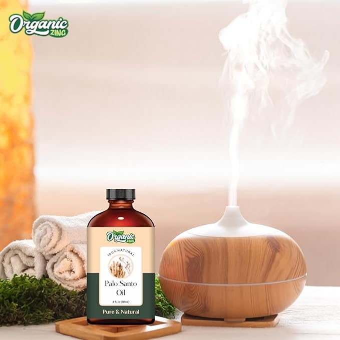 Palo Santo (Bursera graveolens) Oil | Pure & Natural Essential Oil for Aroma, Diffusers, Skincare & Hair Care- 118ml/4 fl oz