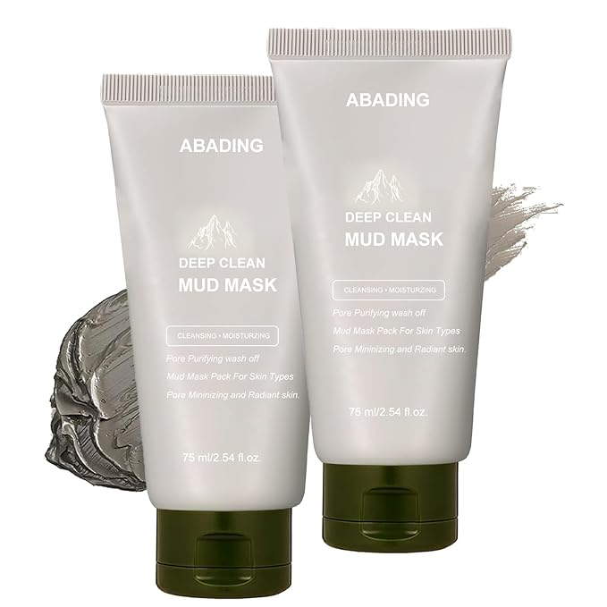 2 PCS Recovery Mud Mask,Gentle Recovery Mud Clay Face Mask,Hydrating and Moisturizing Cleanser Mud Mask for Face, 2.54 fl oz