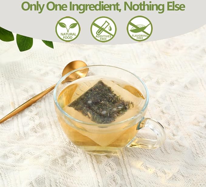 Premium 100 Horsetail Tea Bags, Made with 100% Wild Natural Horse Tail Herb, For Hair & Nail, No Additives & Caffeine Free-Cola De Caballo Hierba.