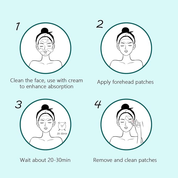 2PCS Reusable Forehead Wrinkle Patches Silicone Forehead Patches Anti-Wrinkle, Wrinkles Treatment for Wrinkles & Fine Lines, Non Invasive Reusable Wrinkle Smoothers