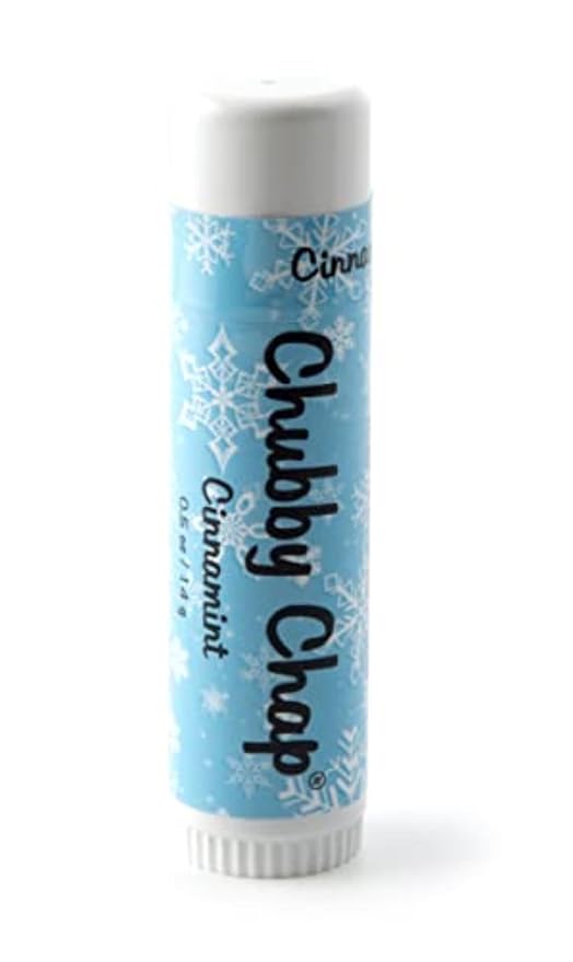 Three (3x) Large Jumbo Chapstick Natural Chapstick - 1/2 Ounce Lip Balm (Cinnamint)