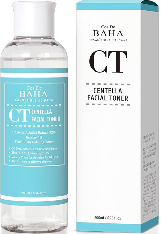 Centella Asiatica 92% Soothing Hydrating Toner - CICA Facial Toner Lightweight Moisture Boost Soft Smooth Skin - Daily Face Toner, Alcohol-Free, Fragrance-Free, 6.75 Fl Oz (200ml)
