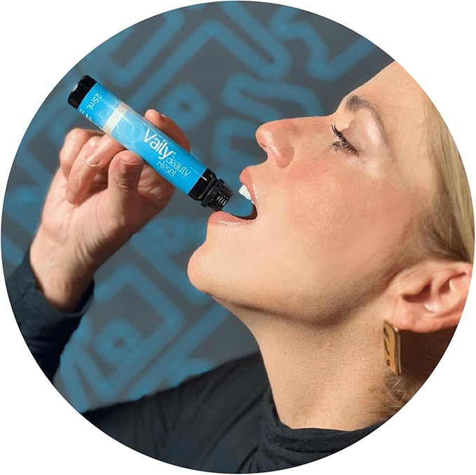 Beauty Reset for Dermo-Detox - Liquid Collagen Supplement Drink for Women & Men with Hyaluronic Acid, L-Glutathione, Biotin, Vitamins and Zinc for Skin to Combat Cellulite & Wrinkles - 23.67 Fl oz