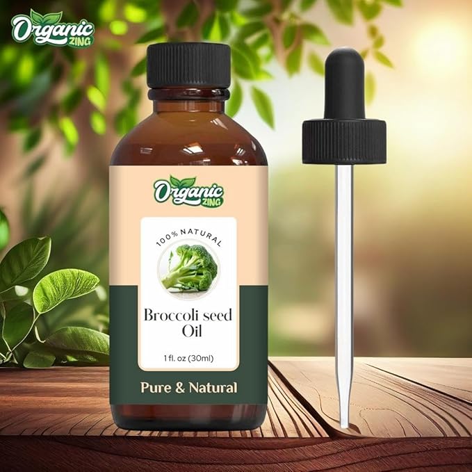 Broccoli Seed (Brassica oleracea) Oil | Pure & Natural Carrier Oil for Skincare, Hair Care & Massage - 30ml/1.01fl oz
