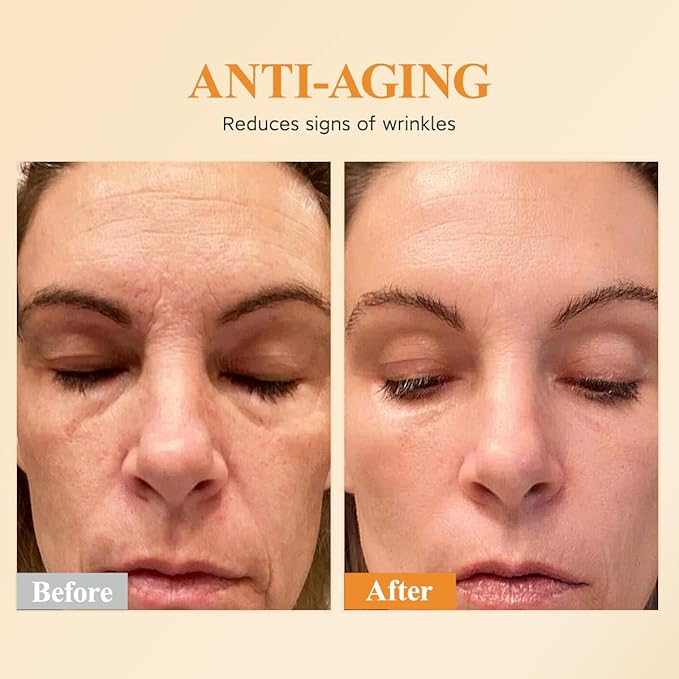 Vitamin C Anti-Wrinkle Aging Face Serum 30 Capsules+Retinol Collagen Anti-Aging Wrinkle 30 Capsules,VC For Morning+VA For Evening,Smooth,Hydrate,Firming Skin,Travel Portable