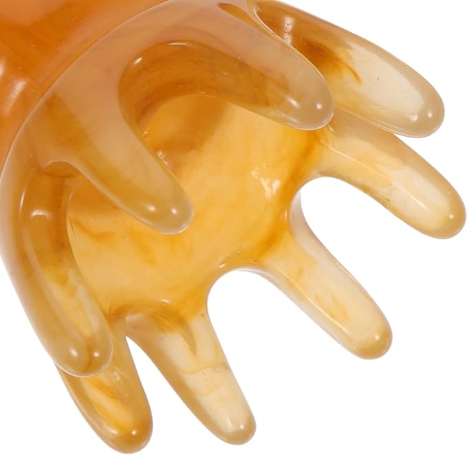 GLEAVI 2pcs Resin Massage Comb Gua Sha Comb for Scalp Deep Tissue Massage Comb Chinese Scalp Acupunctures Scalp Massage Guasha Scraping Scalp Comb Head Massage Hair Beeswax Resin China