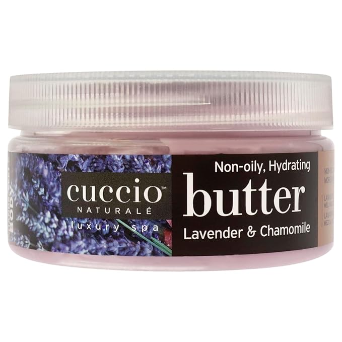 Cuccio Full Hand Treatment - Cuticle Oil 2.50 Oz and Butter Blends Moisturizing Scented Body Cream, 8 Oz (Lavender)