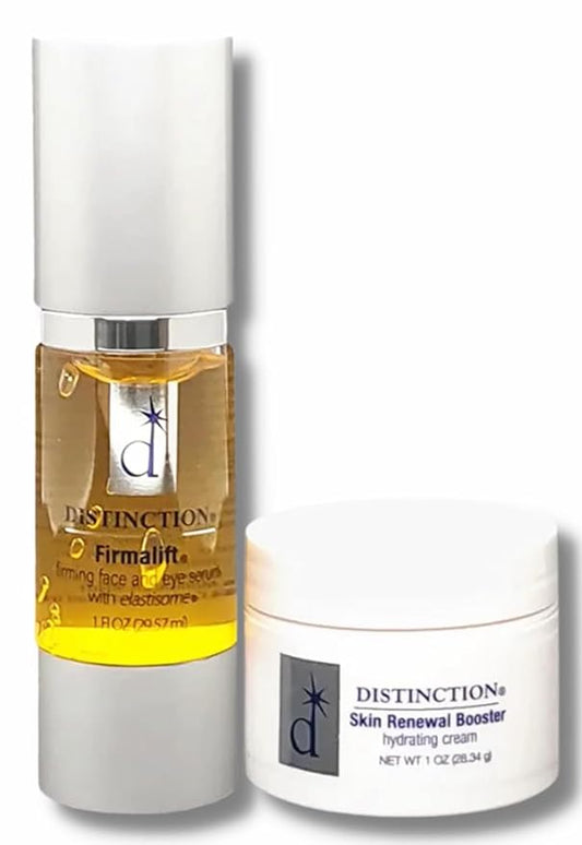 Distinction Firmalift and Renewal Booster – Anti Aging Serum Lotion Cream and Moisturizer | Helps Reduce the Appearance of Fine Lines and Wrinkles, Soothes…