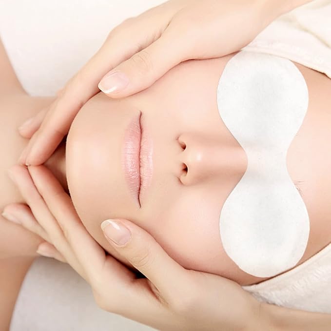 MoyRetty 100 Sheets Disposable Non Woven Eye Care Cotton, Facial Eye Covers Spa Cotton Paper, Cosmetic Facial Paper Sheet Eye Nose Face Pads