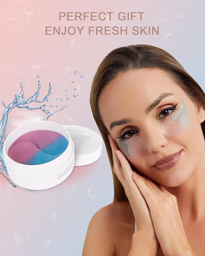 Under Eye Patches for Puffy Eyes and Dark Circles Hydrating Eye Mask with Collagen Eye Gel Pads Reduce Wrinkles Skin Treatment 30 Pairs