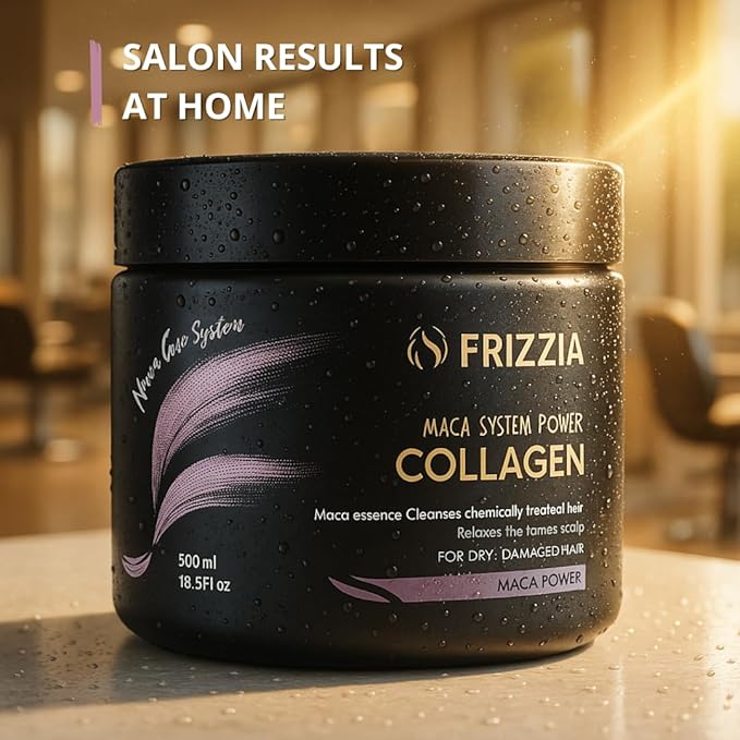 ULTRA Collagen Hair Mask, Argan Oil & Maca, Deep Repair, Hydration & Shine, Anti-Frizz Treatment for Dry & Damaged Hair, Salon-Quality Smoothness, 500ml
