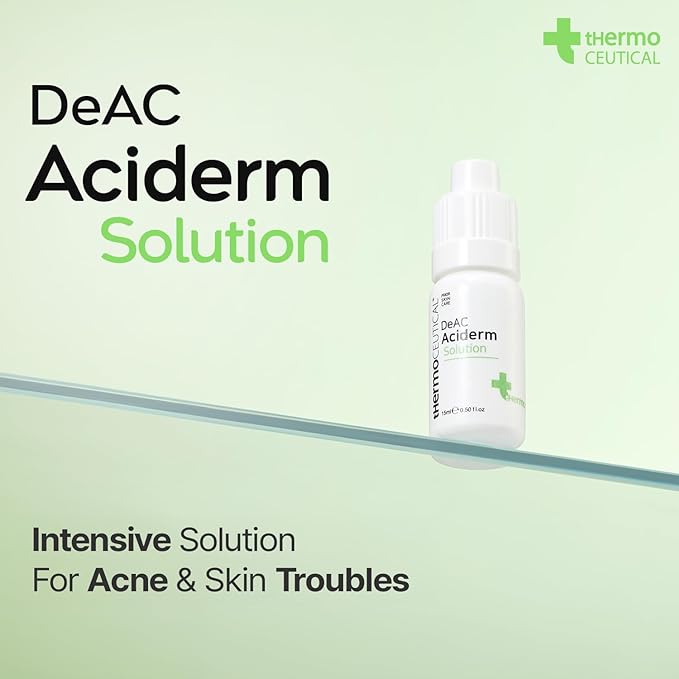 tHermoCEUTICAL DeAC Aciderm Solution - Acne Skin Care, Sebum & Dead Skin Cells Control, Pore Reduction, Acne Grade Down, Skin Trouble Treatment, Fast Absorbing 0.5 fl.oz