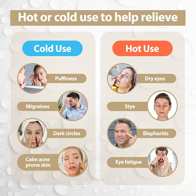 NEWGO Bundle of Cold Gel Eye Mask and Mini Ice Pack
