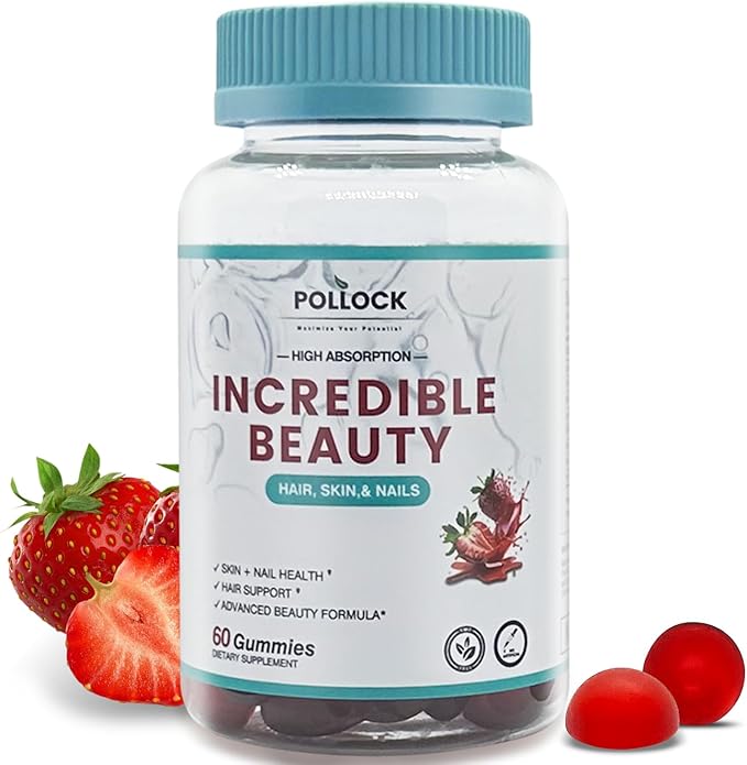 Biotin Gummies for Women– Orange Flavor, 60 Gummies for Hair Growth, Strong Nails & Bright Skin, 2 Gummies per Serving