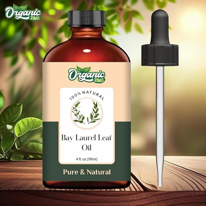 Bay Laurel Leaf (Laurus Nobilis) Oil | Pure & Natural Essential Oil for Skincare, Hair Care & Massage - 118ml/4 fl oz