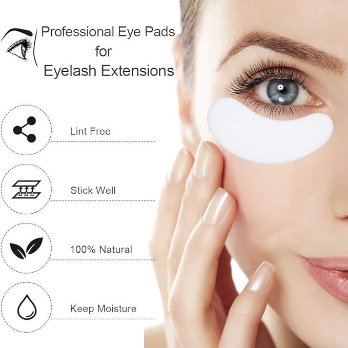 Under Eye Pads, Lint Free Lash Extension Eye Gel Patches for Beauty Salon False Eyelash Extensions Grafting, Hydrogel Eye Mask Beauty Makeup Tool