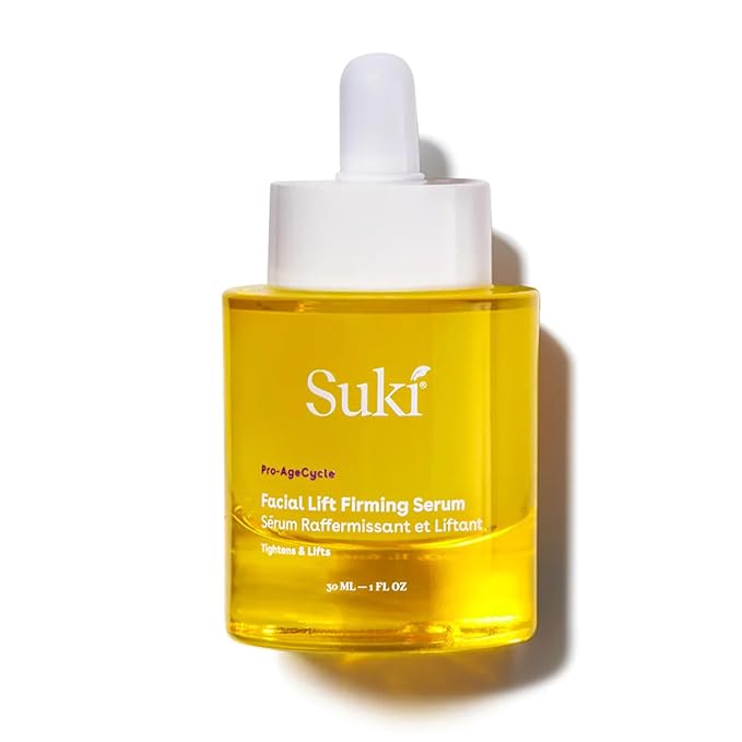 Suki Anti Aging Face Serum: Facial Lift Firming Serum - Plumping Day & Night Anti Wrinkle Serum for Face Skin Care with Hydrating Hyaluronic Acid, Retinol Alternative Bakuchiol, Plant Stem Cells 1oz.