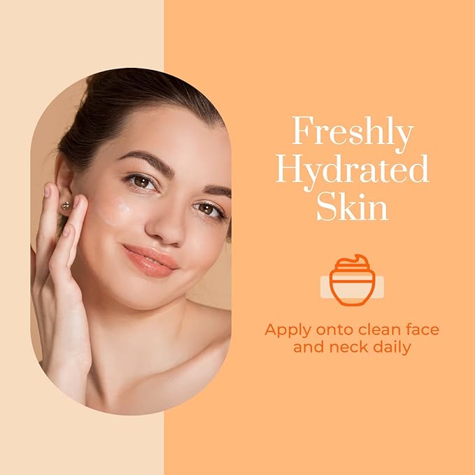 Vitamin C & Collagen Daily Face Moisturizer - Dermatologist Tested, Restores & Brightens Skin Tone, Firming, Anti-Aging Cream, Cruelty-Free Korean Skin Care, All Skin Types - 2 Pack