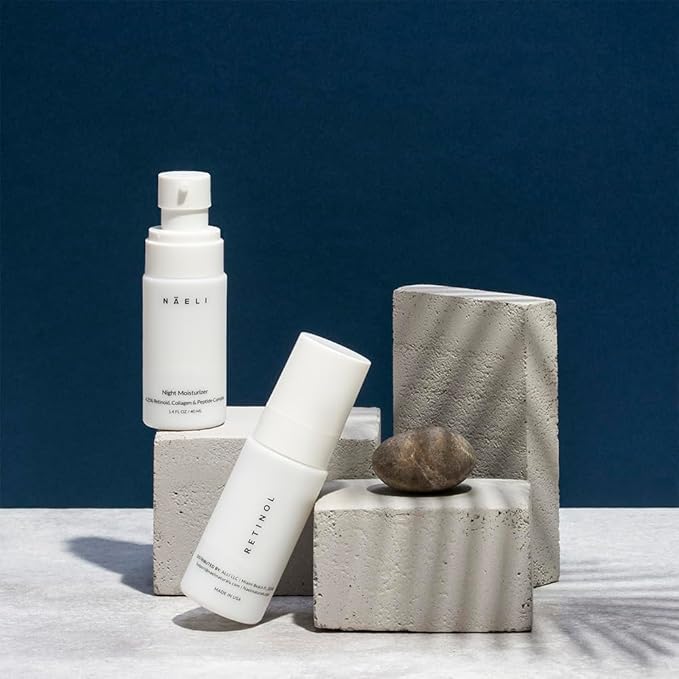 Retinoid Cream - 4.25% Retinol Night Moisturizer for Face & Neck with Collagen, Peptides & Hyaluronic Acid - Anti Aging Wrinkle Cream, Improves Skin Tone & Texture, 1.4 oz