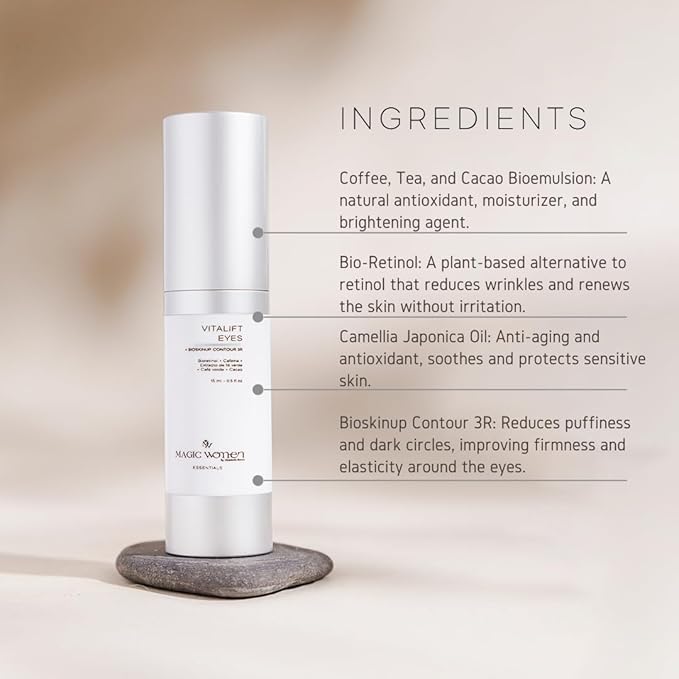 Vitalift Eyes – Lightweight Eye Cream with Bio-Retinol, Botanical Extracts & Caffeine Blend – For Under Eye Hydration & Bright Look – 15 ml