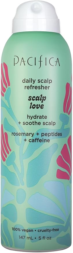 Pacifica Rosemary Mint Scalp Refresher Spray 5oz – Cooling Daily Scalp Treatment for Itchy Dry Scalp, Refreshes & Moisturizes, Vegan Leave-In Hair Mist for All Hair Types, Non-Greasy Cruelty-Free