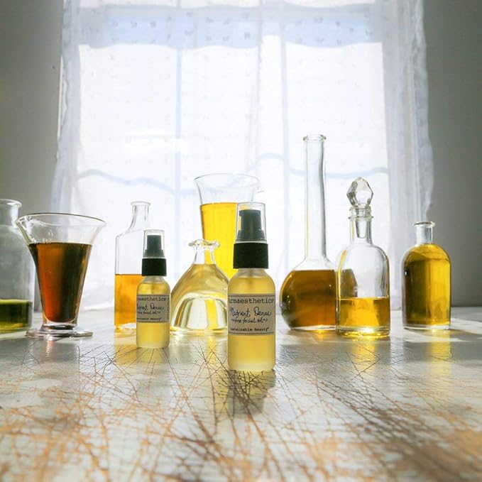 Farmaesthetics Nutrient Dense Fine Facial Oil (.85 fl oz) | Ethically Sourced Sustainable Beauty | Clean, All Natural, Small Batch Skincare