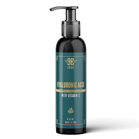 Hyaluronic Acid Serum Infused with Vitamin C, and E, Powerful Pigment Correction Serum - 6 Oz,made in USA
