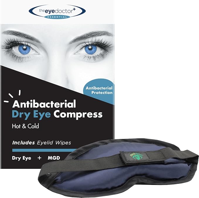 The Eye Doctor Hot Compress for Eye - Helps Dry Eye & Blepharitis - Reusable Eye Mask - Heated Eye Mask for Dry Eyes - Warm Compress for Dry Eyes - Heated Eye Mask for Stye