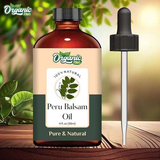 Peru Balsam (Myroxylon Balsamum) Oil | Pure & Natural Essential Oil for Aroma, Diffuser, Haircare & Skincare - 118ml/3.99fl oz