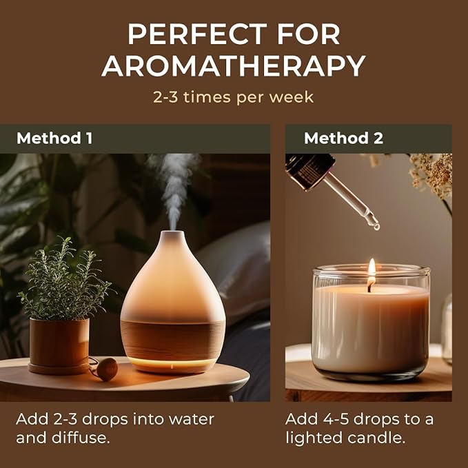 Gya Labs English Lavender Essential Oil for Diffuser - 0.34 Fl Oz - 100% Pure Natural English Lavender Oil for Skin, Hair & Candle Making Floral Herbaceous Scent