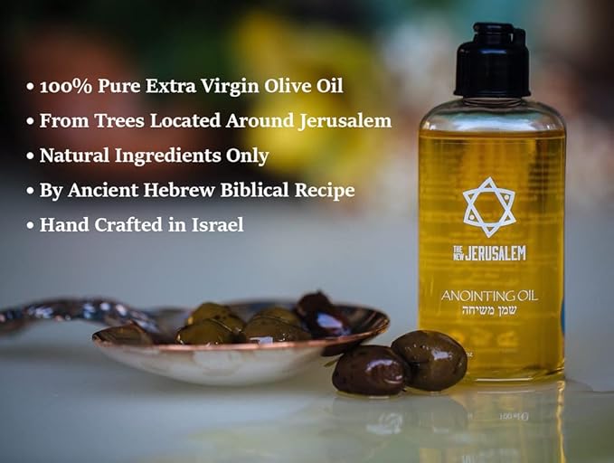 Holy Anointing Oil from Israel, Holy Spiritual Oils Bottles from Jerusalem Blessed, Handmade with Natural Ingredients and Blessed for Wedding Ceremony, Religious Use, 0.25 Fl Oz