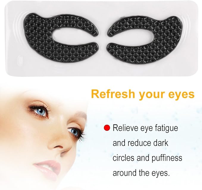 20 Pairs Eye Hyaluronic Eyes Patches for Dark Circle, Puffy Eyes, Wrinkles, Eye Bags, Puffiness Bamboo Charcoal Eye Skin Care Pads Anti-aging