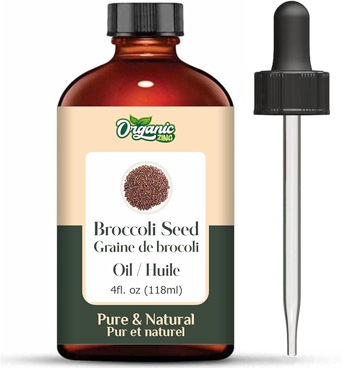 Broccoli Seed (Brassica oleracea) Oil | Pure & Natural Carrier Oil for Skincare, Hair Care & Massage - 118ml/3.99fl oz