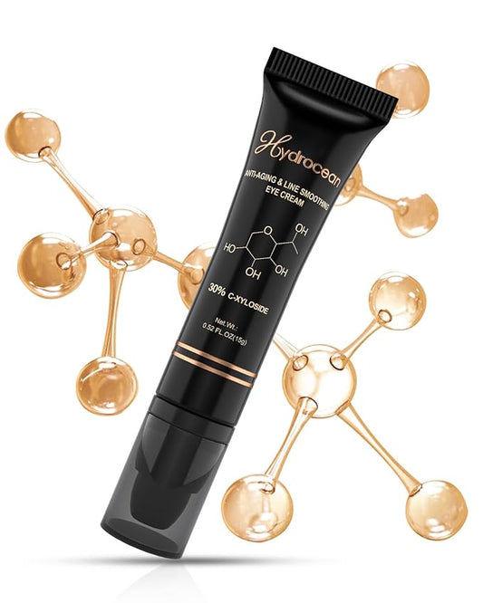 Eye Cream Anti Aging with 30% C-Xyloside Solution, Supramolecular Infiltration Technology for Wrinkles, Caffeine Eye Cream for Dark Circles and Puffiness