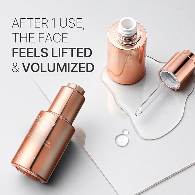 Pregnancy Safe Skincare FGF Pure Ampoule Serum (FGF 10 PPM), Firming Anti Aging, Hyaluronic Acids Glycerin Niacinamide, Improves Dermal Elasticity Reduces Fine Lines Hydrating 30ml 1 Fl Oz