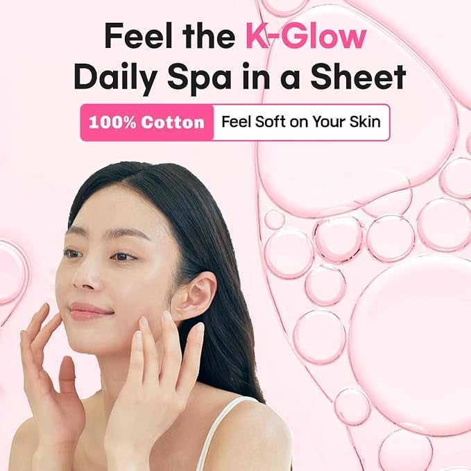 [MASK ON] Korean Moisturizing Face Masks Skincare (10 PACK) – Hydrating & Anti-aging Daily Care Facial Mask Bulk for All Skin Type with 10 Natural Ingredients - Great for Self care & Gift Box