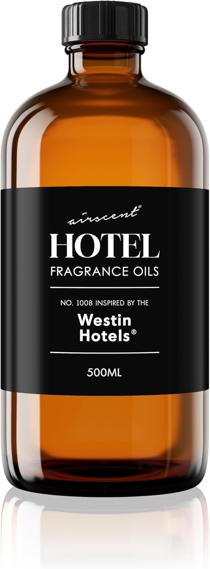 AirScent Hotel Diffuser Oil Inspired by The Westin Hotel Scent - Premium Fragrance Oil No. 1008 for Ultrasonic and Waterless Diffusers and Crafting - 500 mL, 16.9 fl oz Glass Bottle
