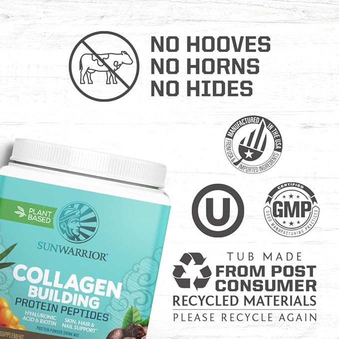 Vegan Collagen Protein Powder for Women | Plant Based Collagen Powder Coffee Flavor with Vegan Hair Skin and Nails Vitamins | Non-GMO No Added Sugar Soy Dairy & Gluten Free (Coffee, 20 Servings)