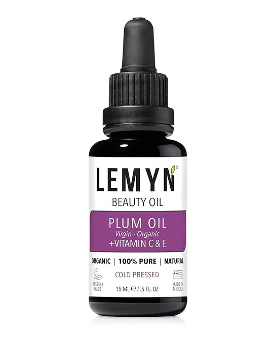 Plum Kernel Face Oil |Supercharged with Vitamin C & E | Freshly Made | Luxurious Hydration & Glow | Organic & Natural | Handcrafted Freshness from Santa Barbara, CA